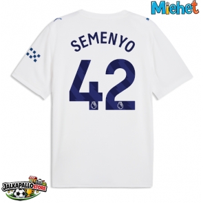 Manchester City Antoine Semenyo #42 Kolmaspaita 2026-27 Lyhythihainen